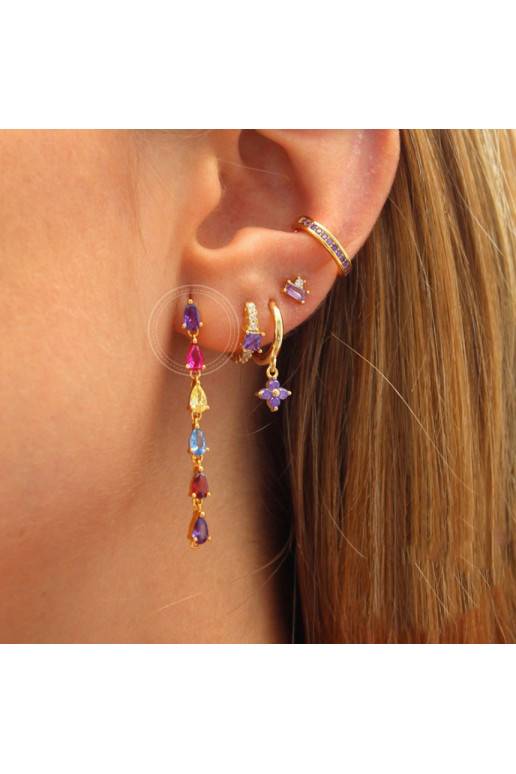 Stylish stainless steel earrings  KST2037