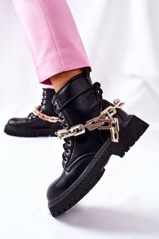 Stylish High Boots Black Grail