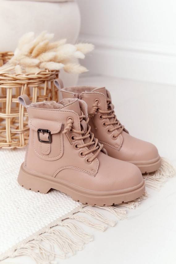 Children's Boots With Pocket Beige TikTok