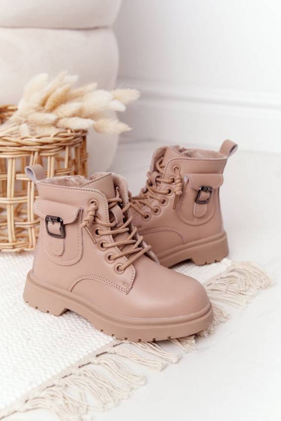 Children's Boots With Pocket Beige TikTok