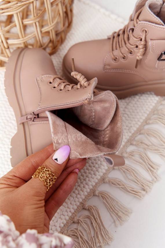 Children's Boots With Pocket Beige TikTok