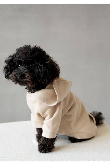Dog hoodie Sand Beige 2