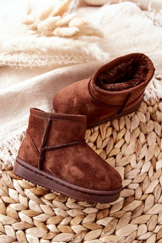 Children's Insulated Snow Boots Brown Gooby