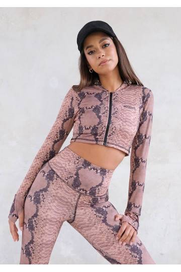 Lure - snake printed training sweatshirt