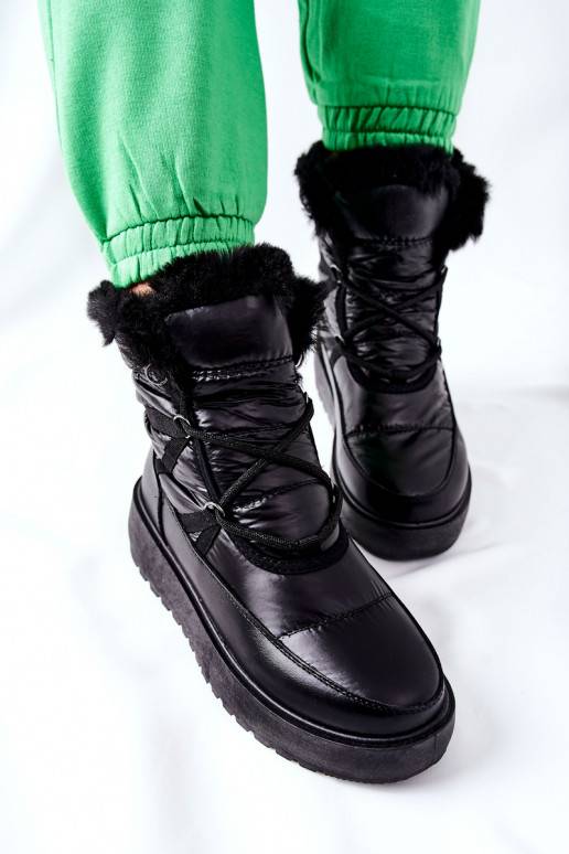 Women's Snow Boots Black Gordian