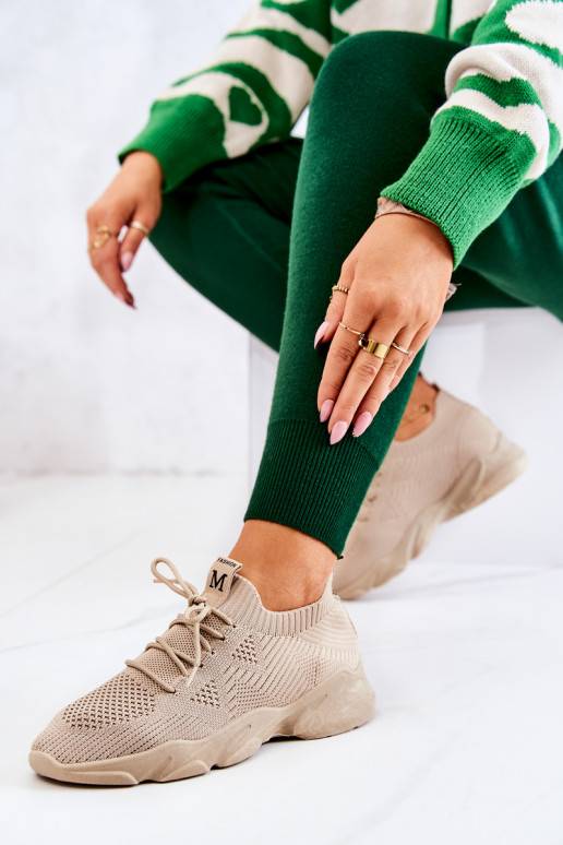 Dark outlet beige shoes