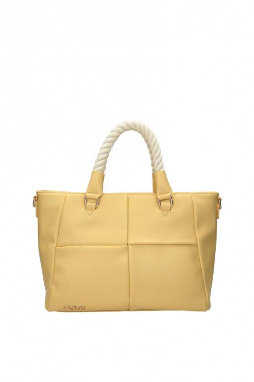 Classic Large Shopper Bag NOBO M1000-C002 Yellow