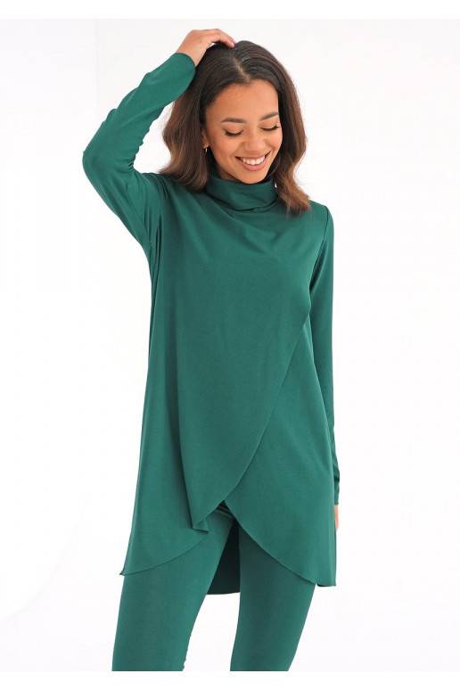 Green rayon overblouse