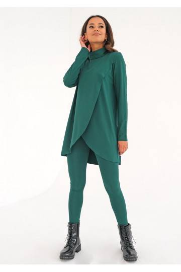 Green rayon overblouse 2