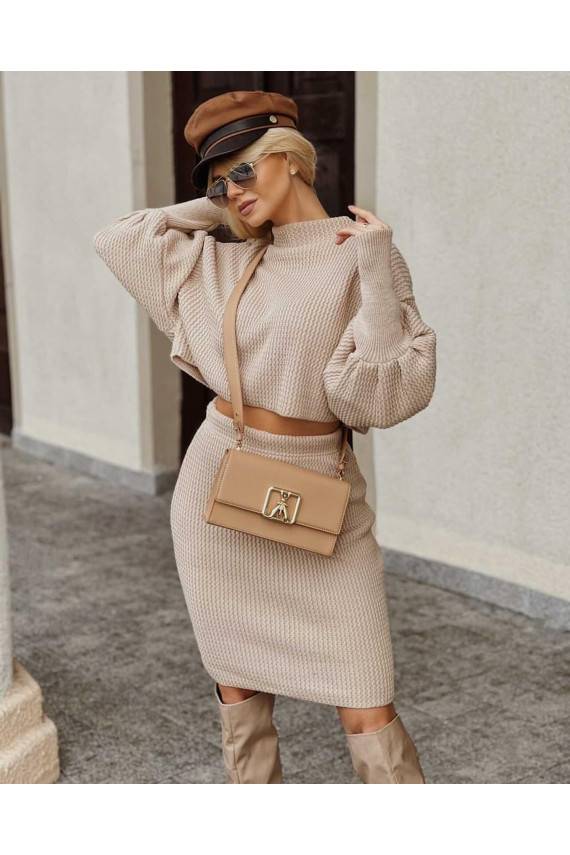 Beige sweater set