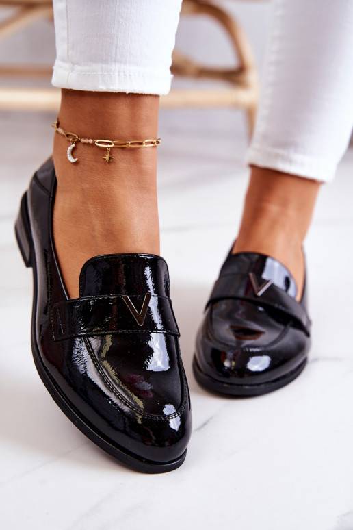 Laquered Leather Black Sherilyn Shoes Laquered Leather Black Sherilyn Shoes