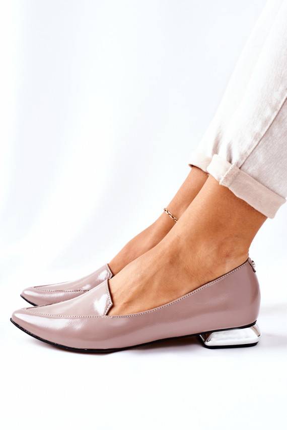 Loafers On Silver Heels Laura Messi 2013 Cappuccino