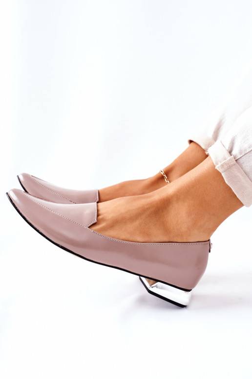 Loafers On Silver Heels Laura Messi 2013 Cappuccino Loafers On Silver Heels Laura Messi 2013 Cappuccino