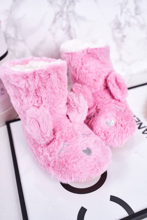 Children's Insulated Home Slippers Pink Sleepyhead Children's Insulated Home Slippers Pink Sleepyhead