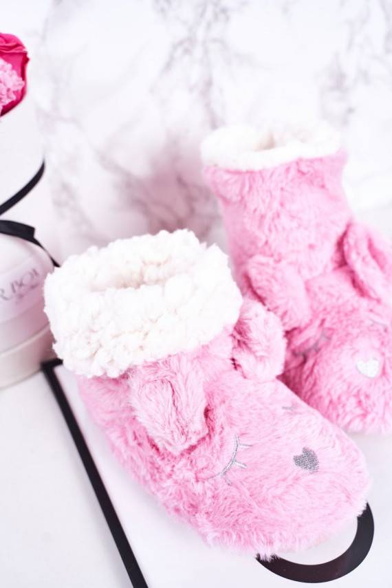 Children's Insulated Home Slippers Pink Sleepyhead