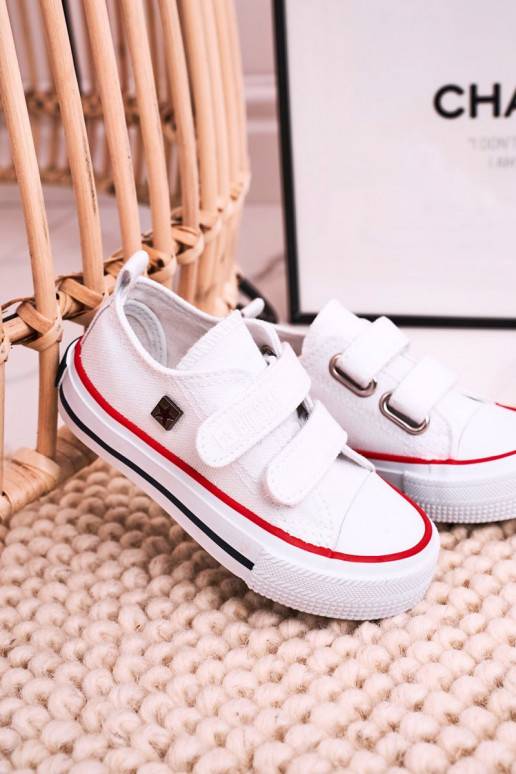 Children's Velcro Sneakers BIG STAR HH374199 White Children's Velcro Sneakers BIG STAR HH374199 White