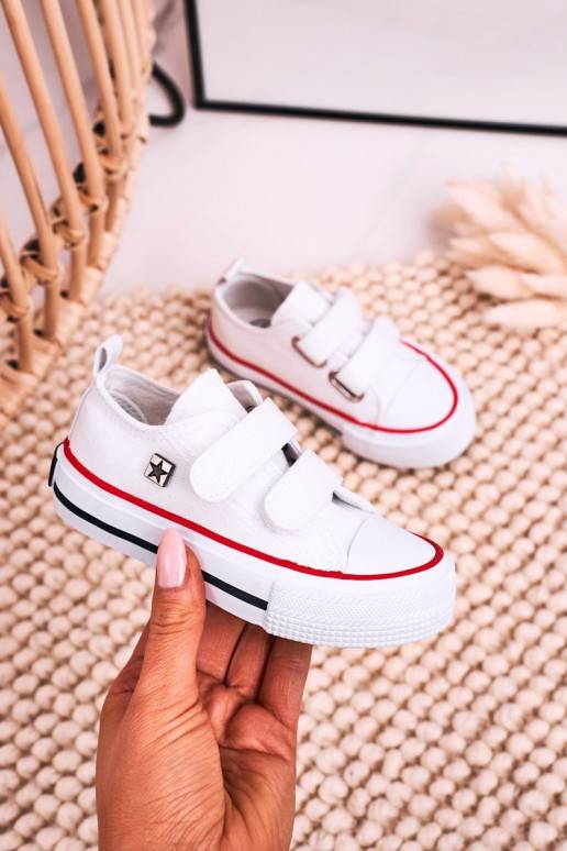 Children's Velcro Sneakers BIG STAR HH374199 White Children's Velcro Sneakers BIG STAR HH374199 White