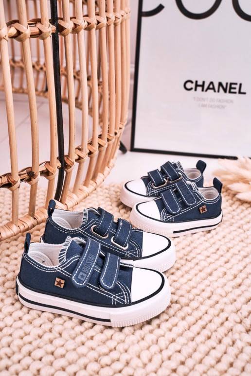 Children's Velcro Sneakers BIG STAR HH374097 Navy Blue Children's Velcro Sneakers BIG STAR HH374097 Navy Blue