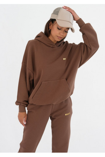 Pure - choco brown hoodie 2