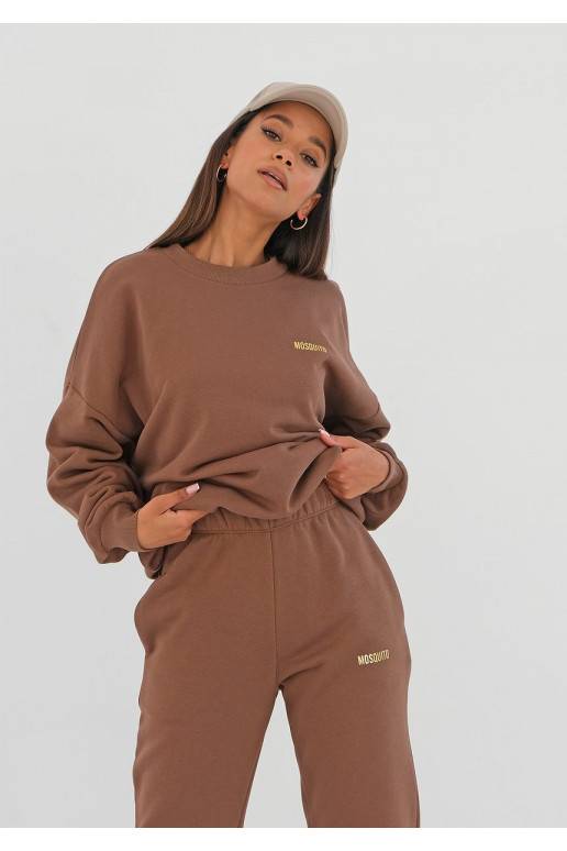 Pure - choco brown sweatshirt