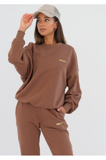 Pure - choco brown sweatshirt 2