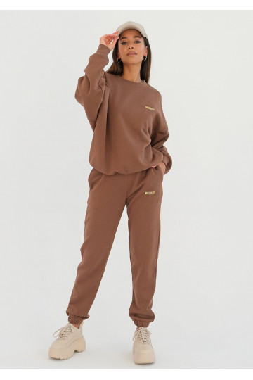 Pure - choco brown loose fit sweatpants