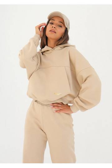 Loose - sand beige loose fit hoodie