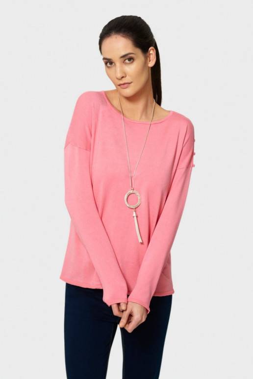 rausvas-megztinis-su-dekoruotomis-ran...