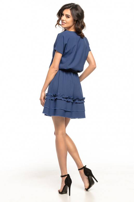 tamsiai-melyna-suknele-is-tessita