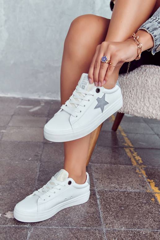 Leather Sneakers Star Big Star JJ274240 White