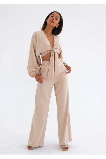 Kamari - Beige tied top 2