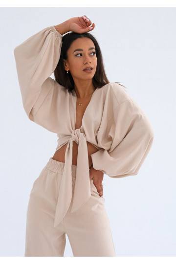 Kamari - Beige tied top