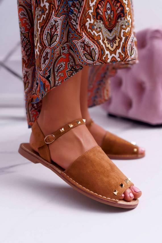 Women's Sandals Lu Boo Camel Suede Silena