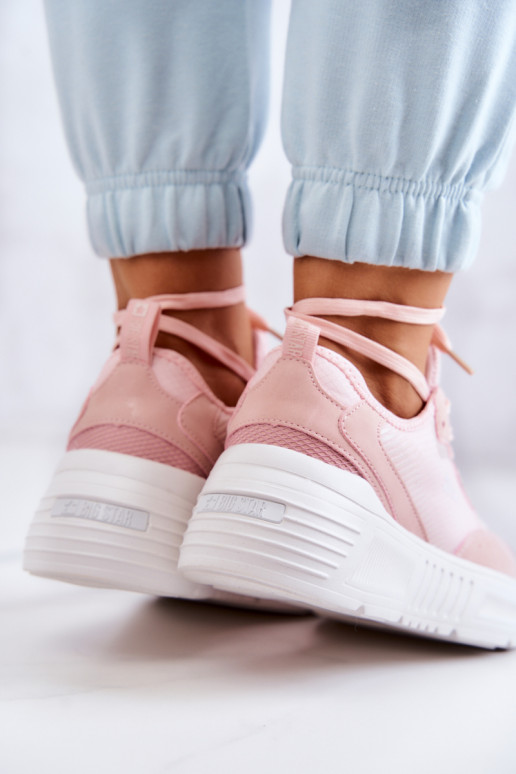 Fashionable Sneakers Sport Shoes Big Star JJ274595 Pink Fashionable Sneakers Sport Shoes Big Star JJ274595 Pink