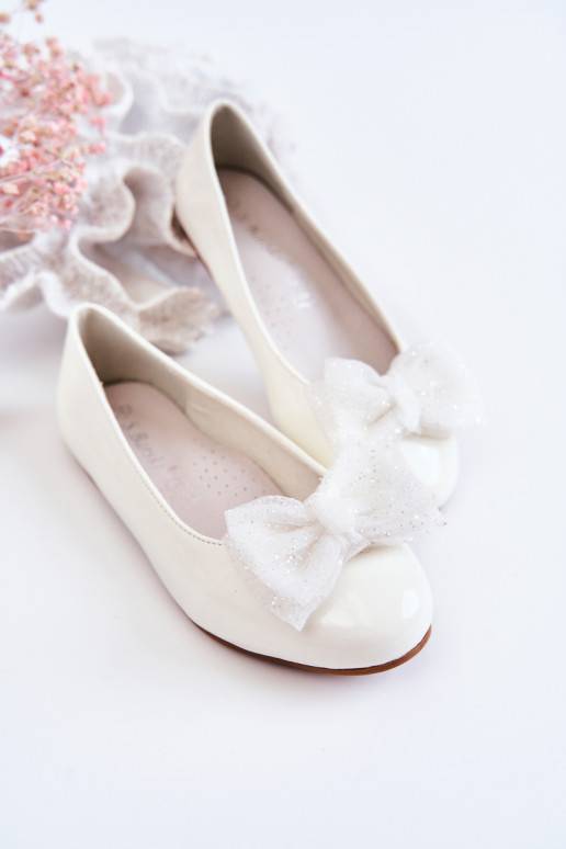 D tsk lakovan baler nky s mašl White Zolly