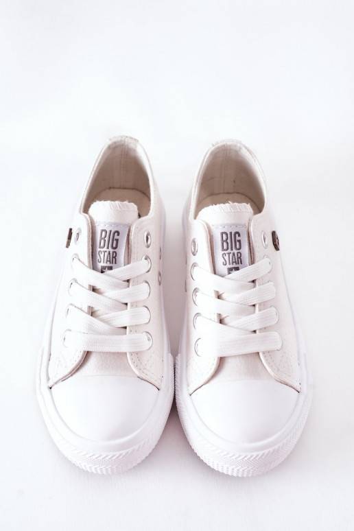 Children's Leather Sneakers BIG STAR FF374300 White Children's Leather Sneakers BIG STAR FF374300 White