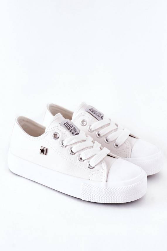 Children's Leather Sneakers BIG STAR FF374300 White