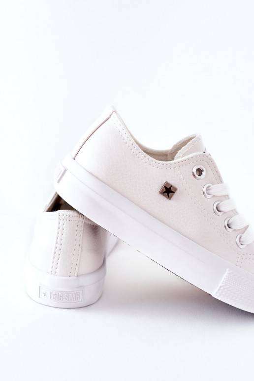 Children's Leather Sneakers BIG STAR FF374300 White Children's Leather Sneakers BIG STAR FF374300 White