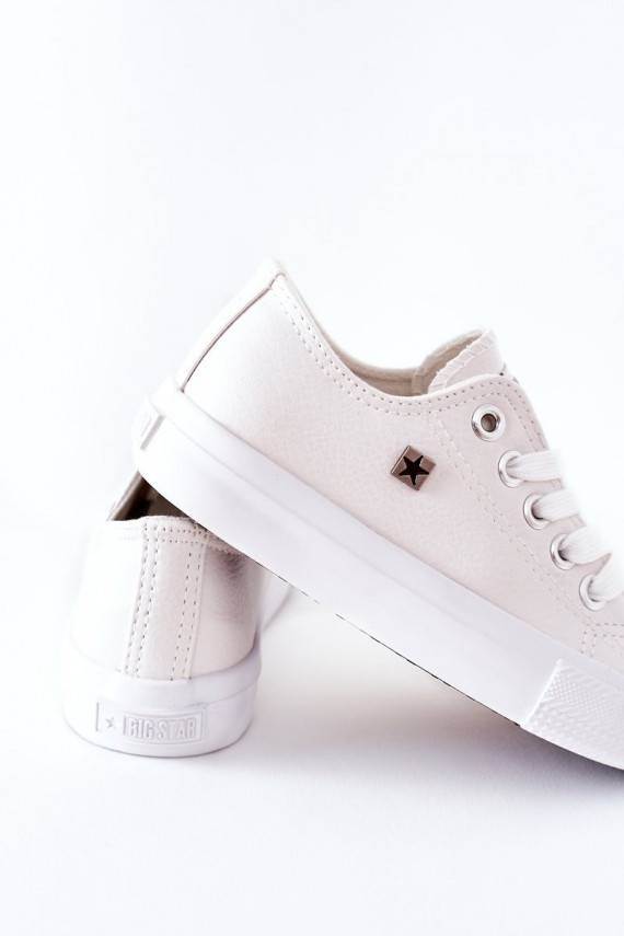 Children's Leather Sneakers BIG STAR FF374300 White