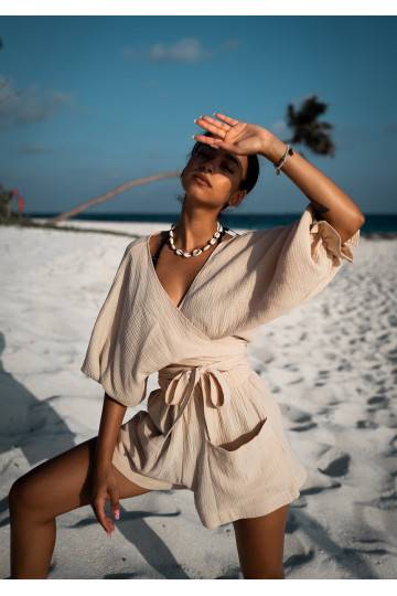 Omazi - Beige muslin top