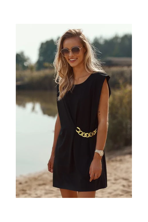 Suknelė su grandine šone iš Makadamia