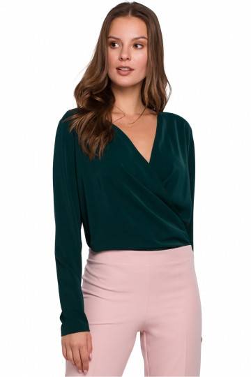 Tamsiai žalia palaidinė su...