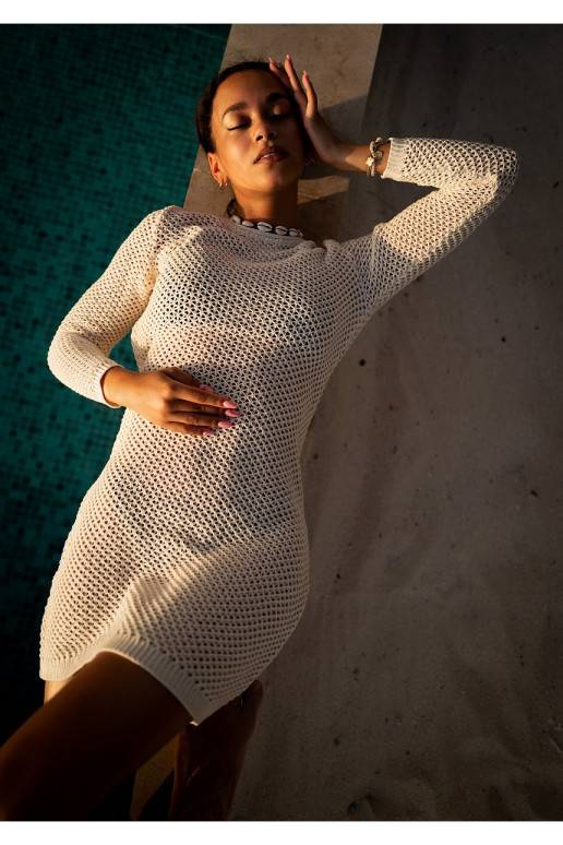Daya - White mesh dress