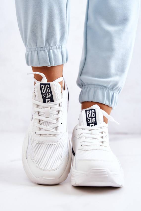 Fashionable Sneakers Sport Shoes Big Star JJ274596 White