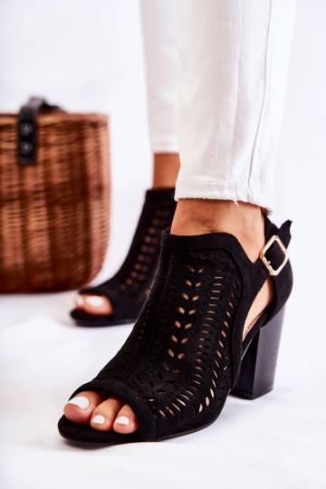 Women s Boots with cut suede spring Black Beyond Us 2