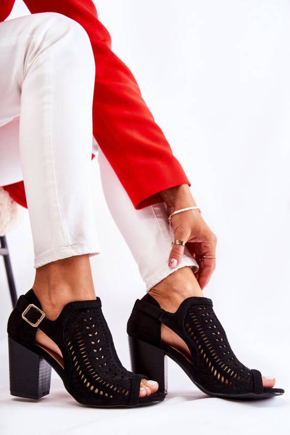 Women s Boots with cut suede spring Black Beyond Us