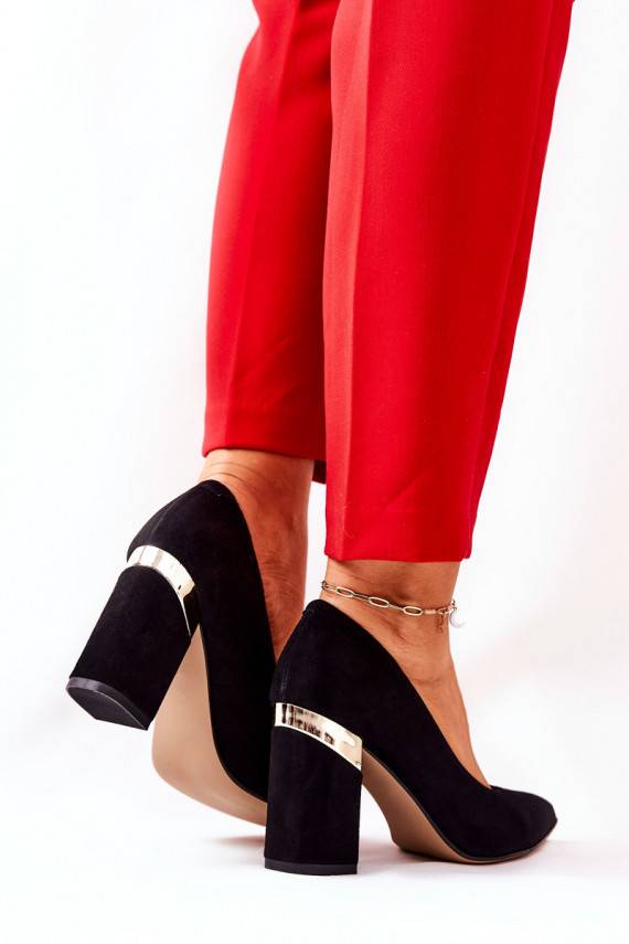 Suede pumps Lewski 3117 Black