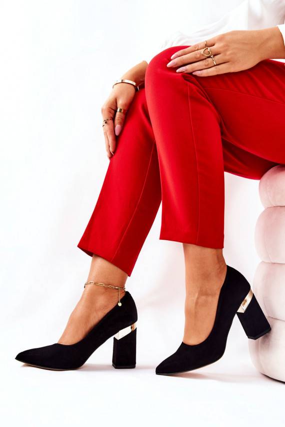 Suede pumps Lewski 3117 Black