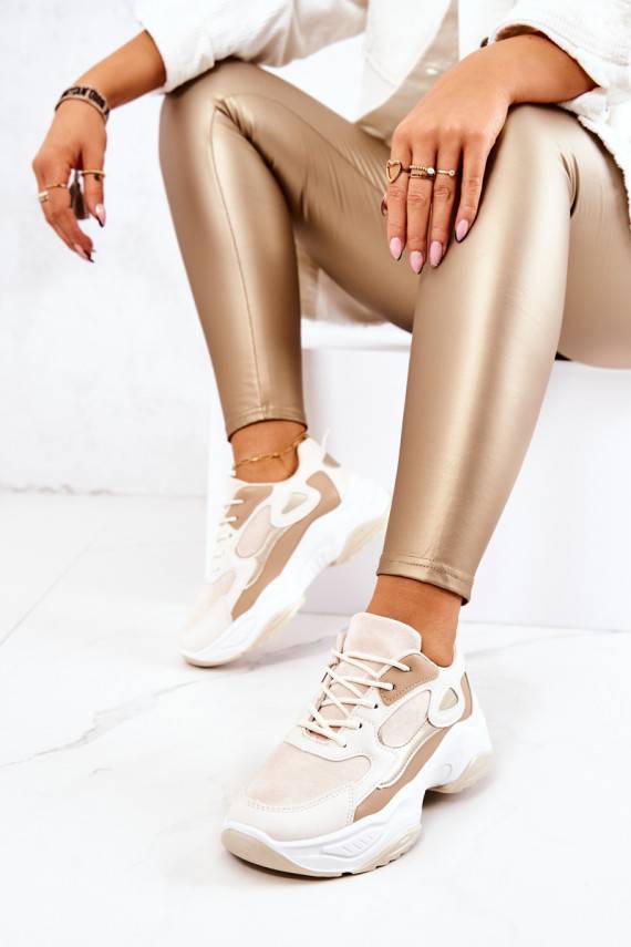 Sports Shoes Sneakers Beige Retroque
