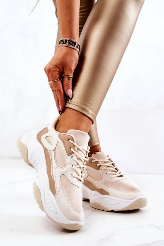 Sports Shoes Sneakers Beige Retroque